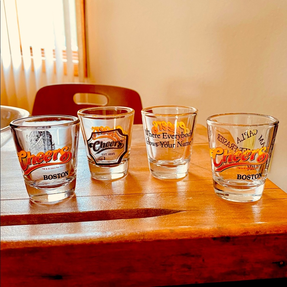 4 -  “Cheers” shot glasses